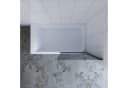 AQUABATOS Badewannenaufsatz Duschwand Grau Glas 70x140 cm Bild 5