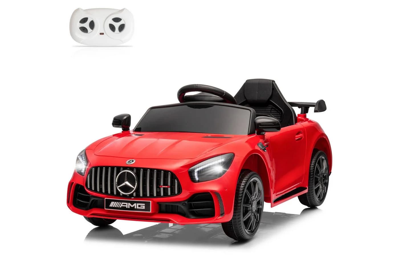LALAHO Elektro-Kinderauto Mercedes AMG GTR 2,4GHz Fernsteuerung 12V - Bild 2