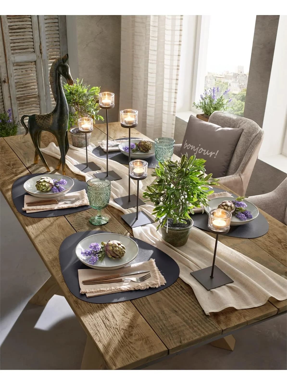 HEINE HOME Platzset Cognac 100% Polyurethan