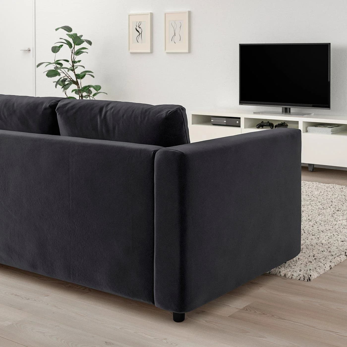IKEA VIMLE 3er-Bettsofa Dunkelgrau
