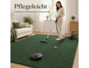 Lochas Designteppich Uni Schwarz – Weich, rutschfest & waschbar Bild 5
