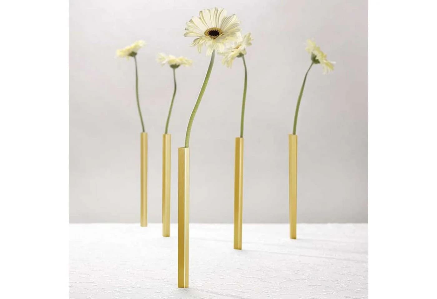 PELEG DESIGN® Magnetische Tischvase 5er Set Gold Aluminium - Bild 2