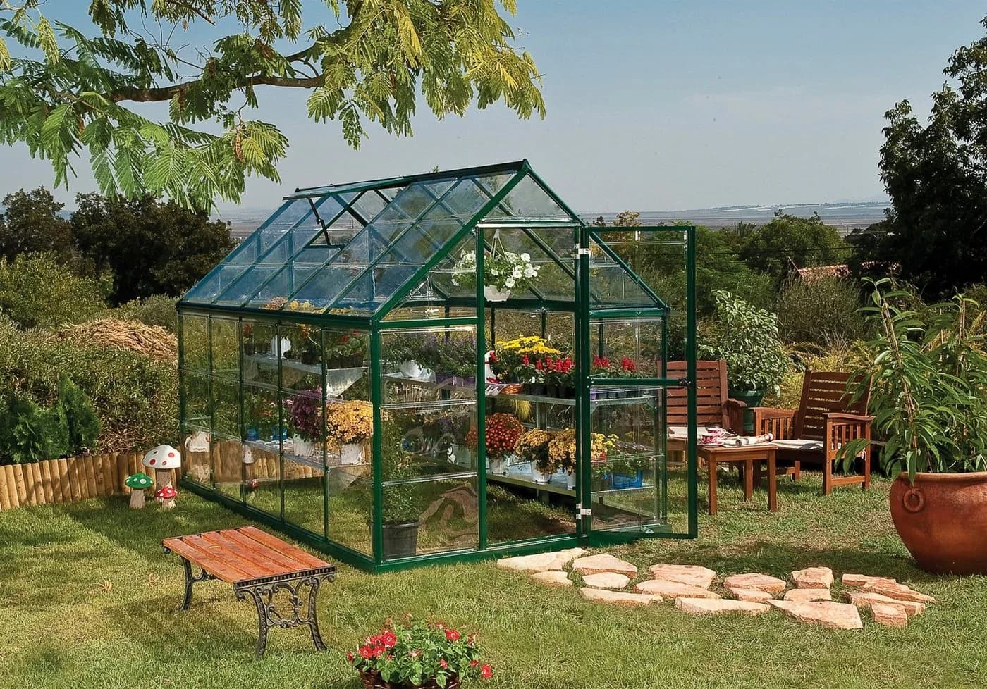 Palram - Canopia Gewächshaus Harmony Grün Polycarbonat