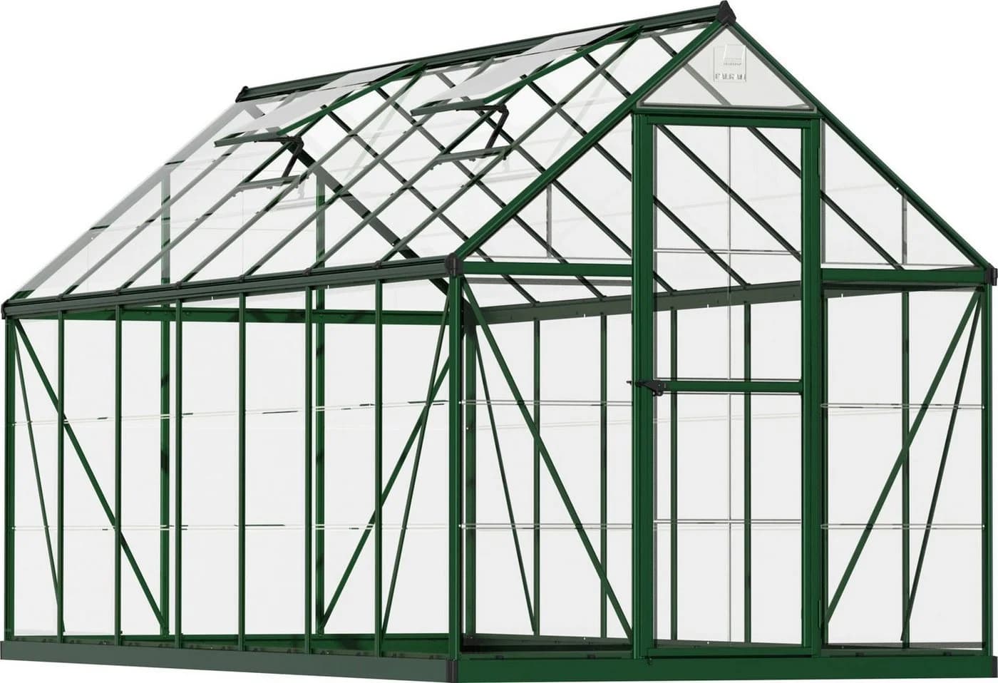 Palram Canopia Gewächshaus Harmony Grün Polycarbonat - Bild 2