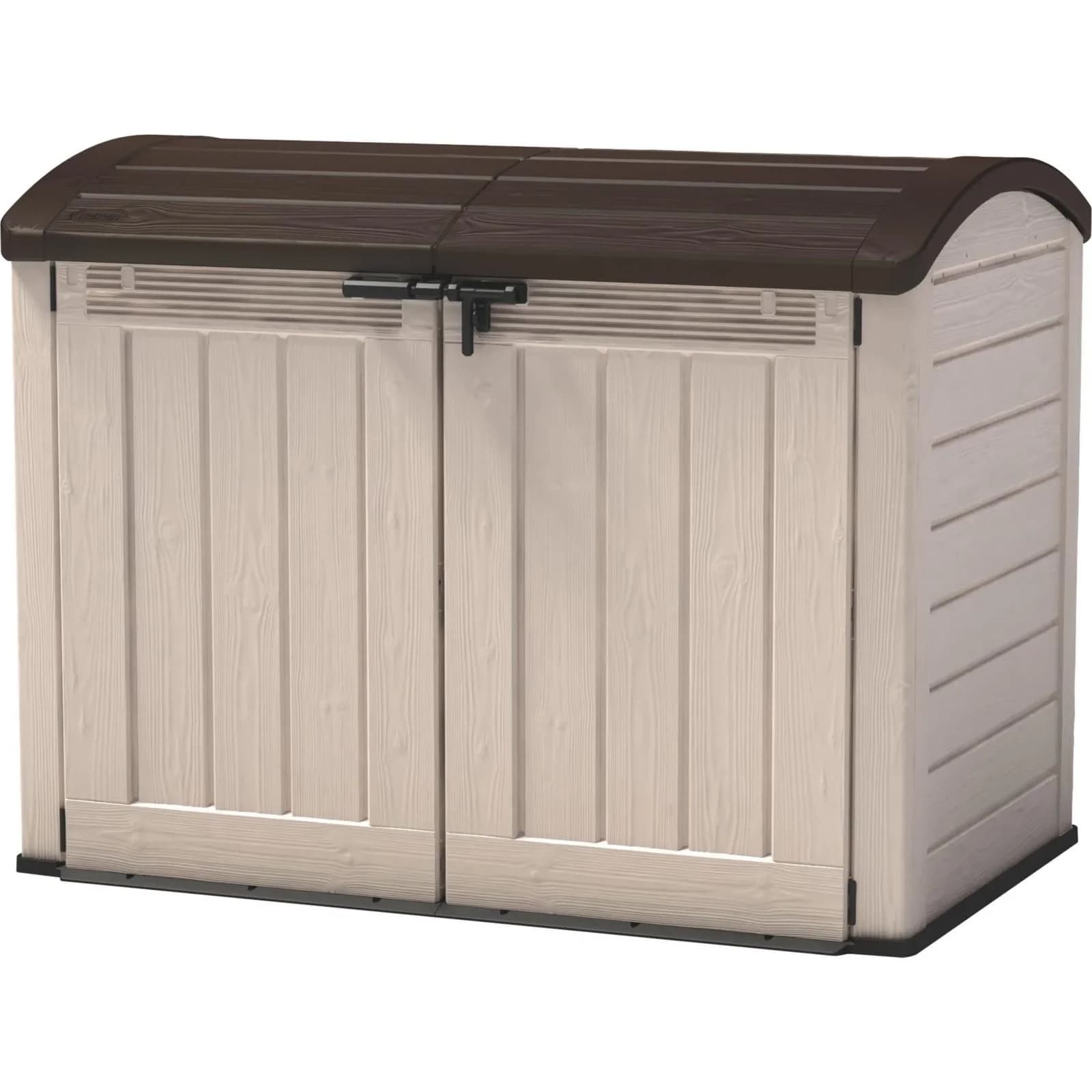 Keter Store lt Ultra Aufbewahrungsbox Braun Holzoptik