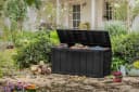 Keter Gartenbox Sherwood 270L Graphit Holzoptik UV-beständig Bild 4