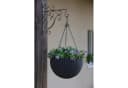 Keter Pflanzkübel 229544 Blumentopf mit Hängekette Braun Rattanoptik Bild 1
