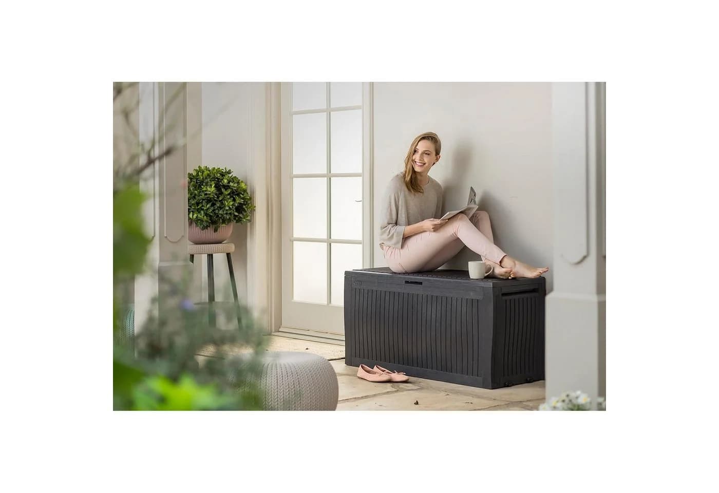 Keter Comfy Storage Box 270l Gartenbox Graphit - Bild 4