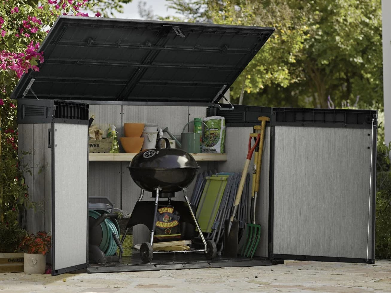 Keter Aufbewahrungsbox Grande Store 2100 L Grau - Bild 5