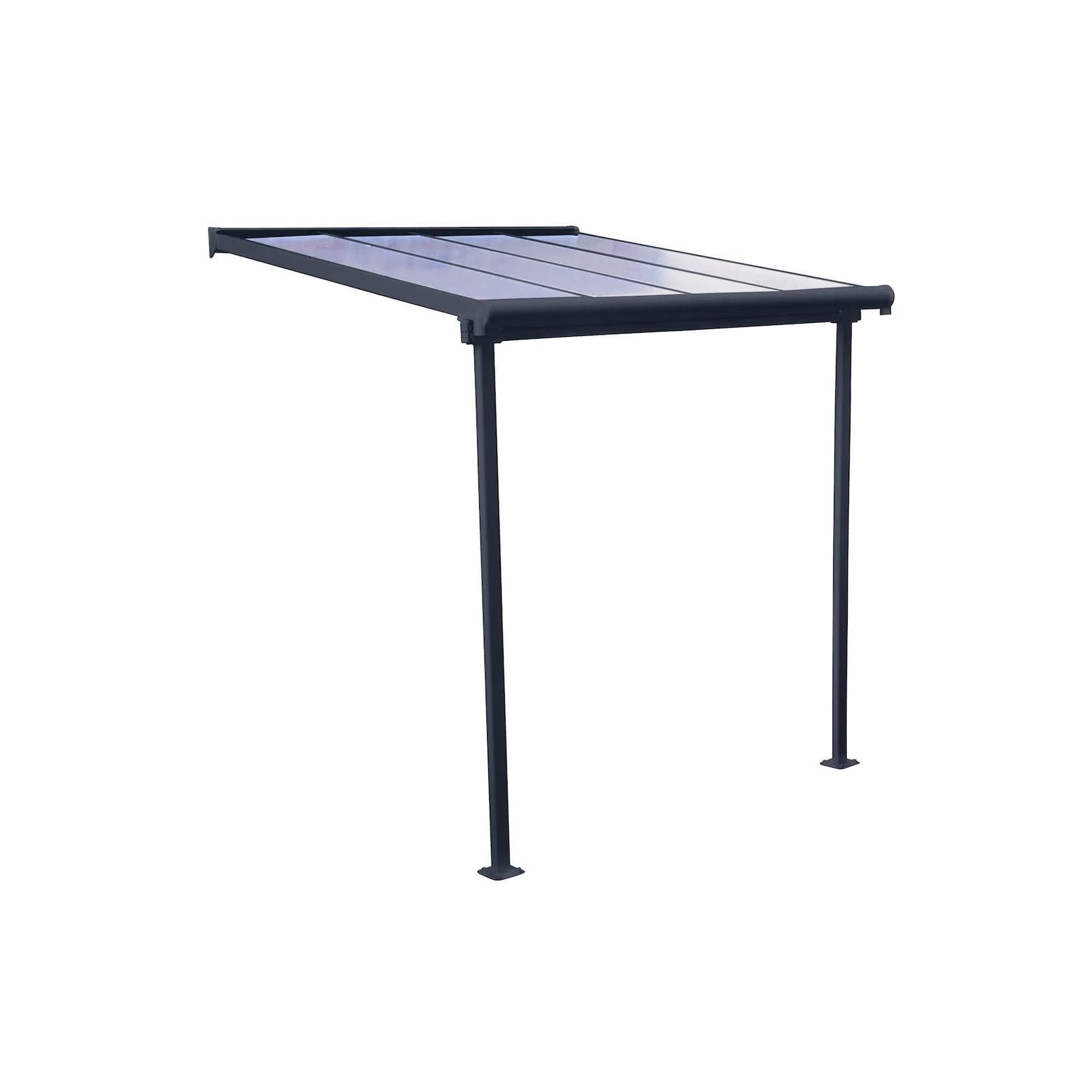 PALRAM Terrassendach CANOPIA "Sierra" Anthrazit Aluminium