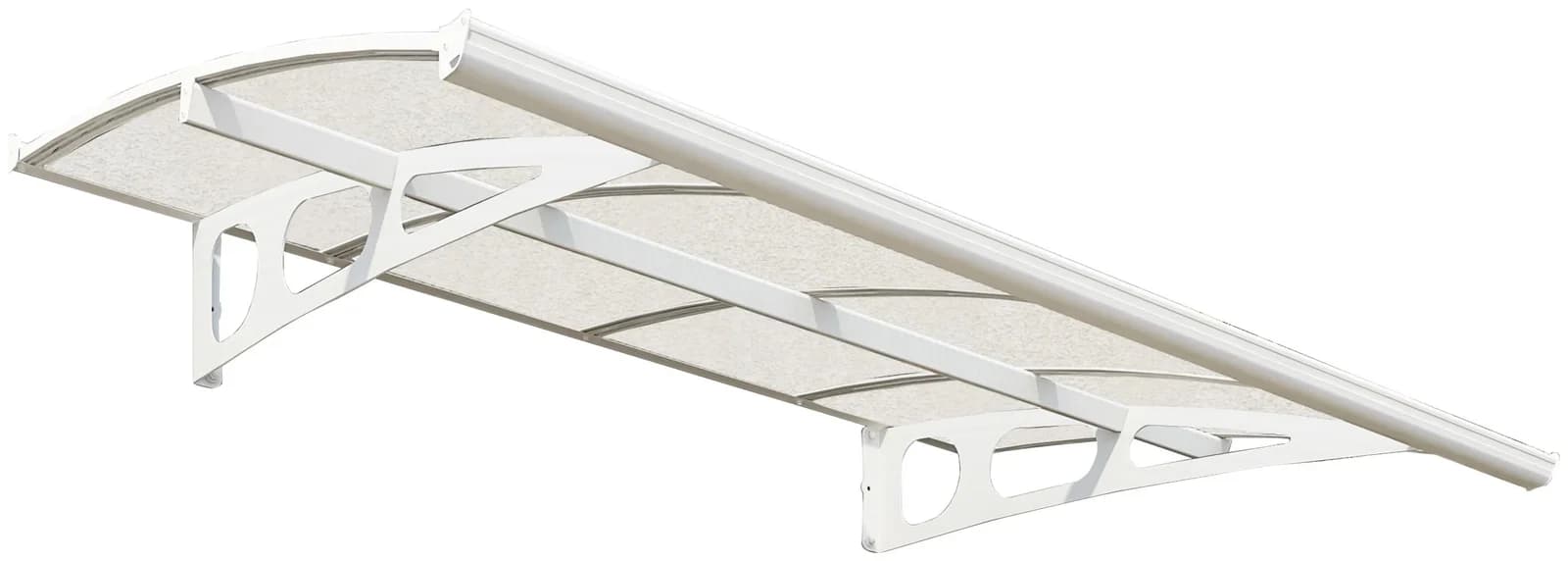Modernes Vordach aus Polycarbonat und Stahl - Bild 2