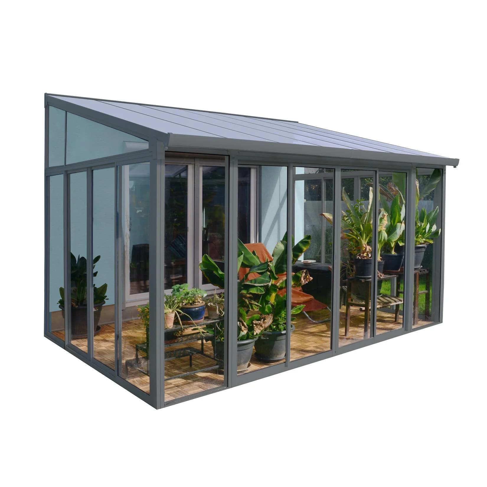 Palram Canopia Wintergarten San Remo Anthrazit Doppelstegplatten