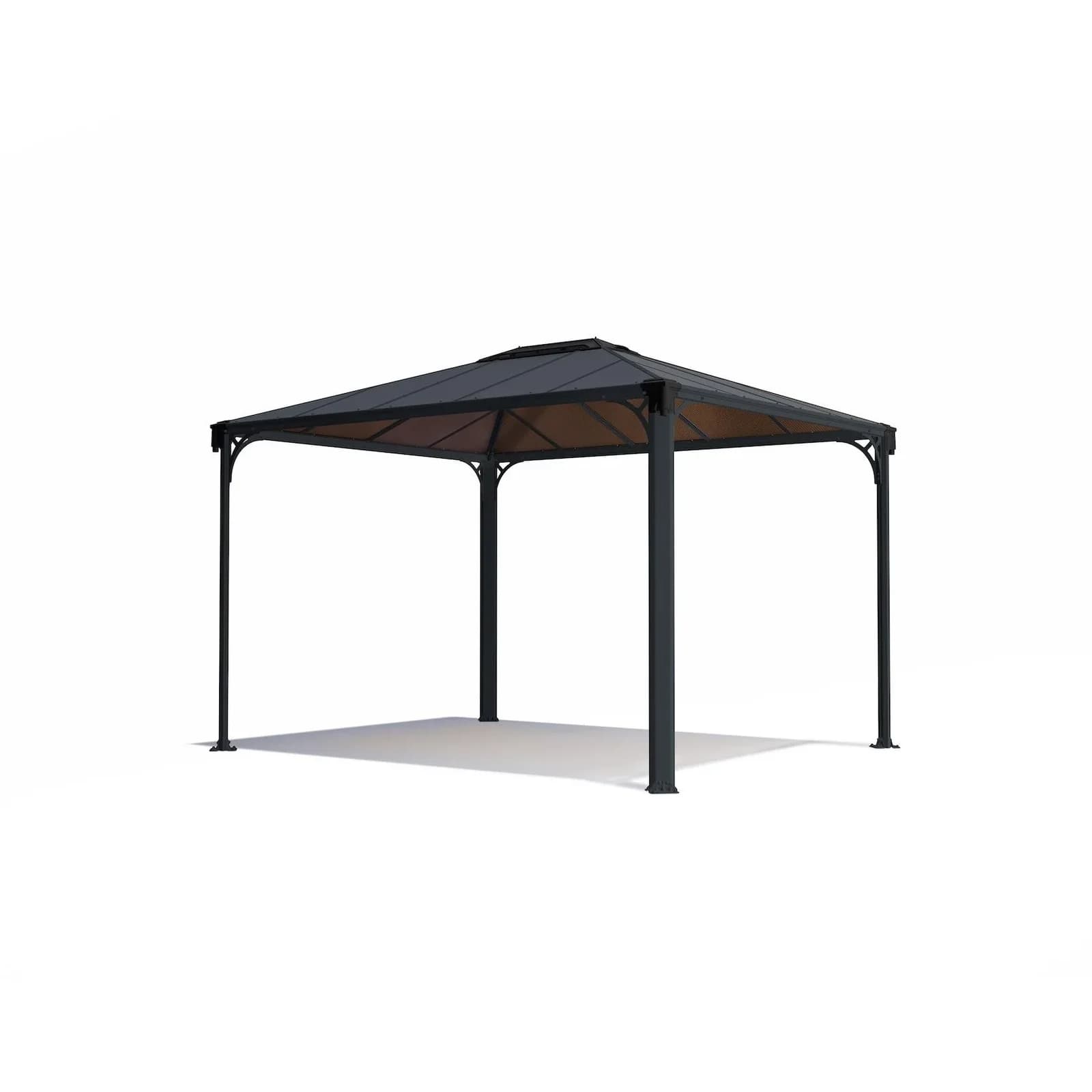 Canopia Martinique Aluminium-Pavillon Grau 3x3,6m