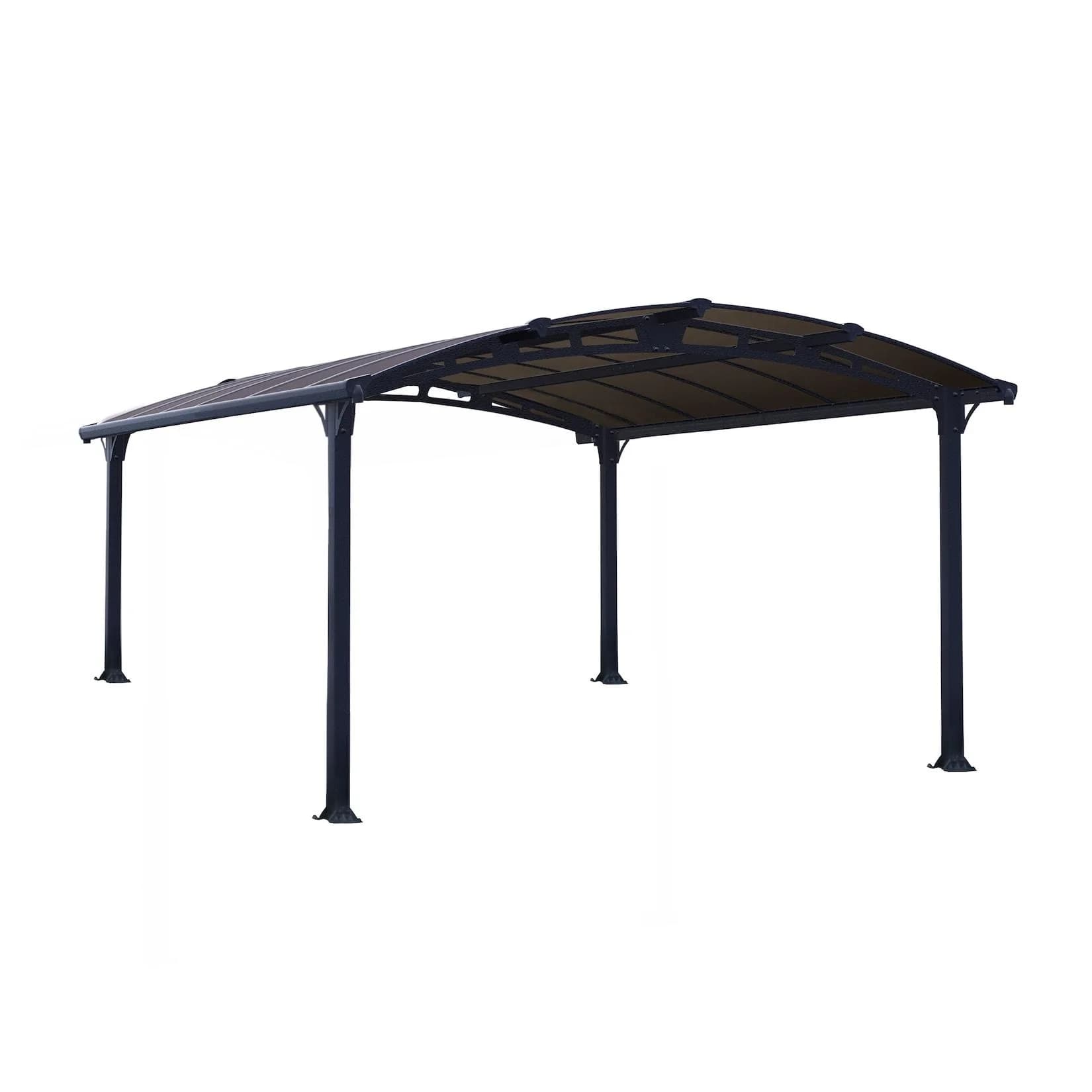 Canopia Arcadia Carport Aluminium 3,6 x 4,4 m Grau