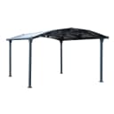 Pavillon aus Aluminium und Polycarbonat, anthrazit/grau, rechteckig Bild 1