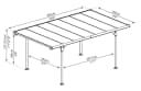 Palram Canopia Modena 5000 Einzelcarport Aluminium Bild 1