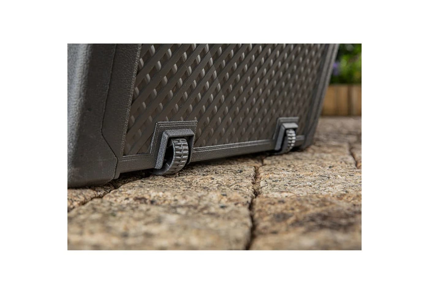 Keter Gartenbox Emily 277L Anthrazit mit Rollen - Bild 3