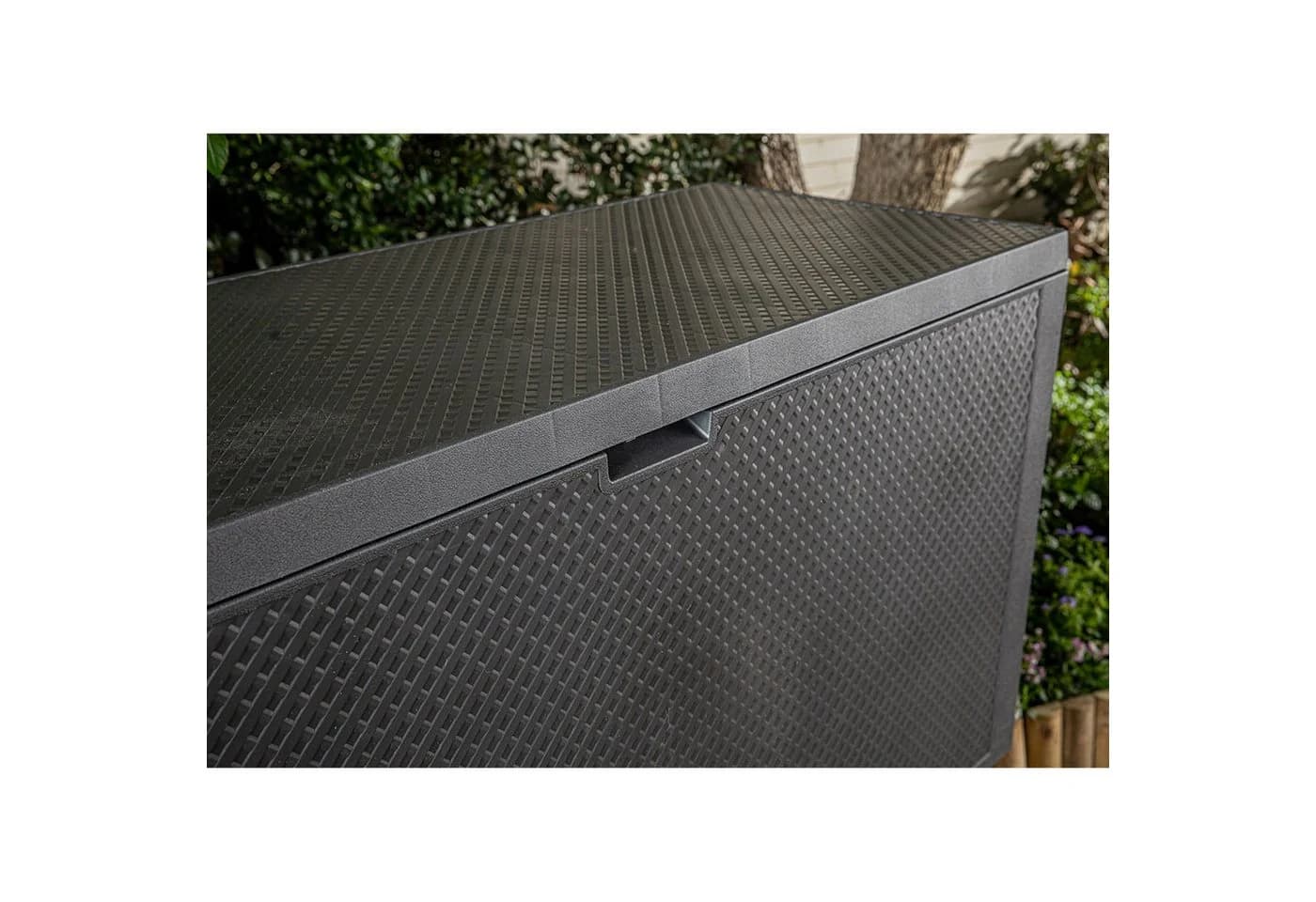 Keter Gartenbox Emily 277L Anthrazit mit Rollen - Bild 4