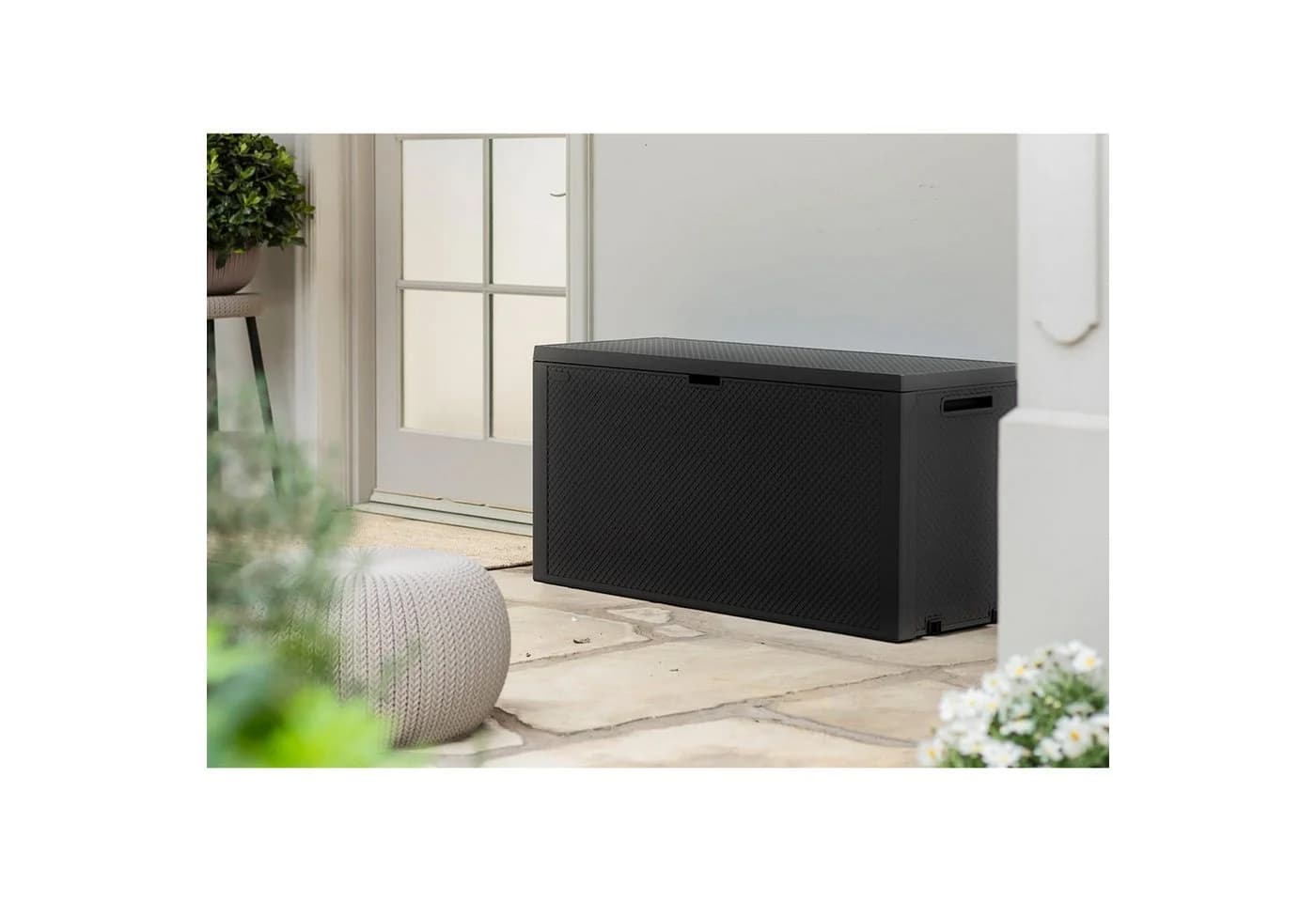 Keter Gartenbox Emily 277L Anthrazit mit Rollen - Bild 5