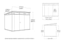 Keter Cortina 9x7 Gartenhaus Anthrazitgrau Bild 5