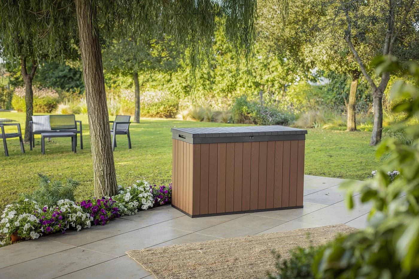 Keter Gartenbox Darwin 662L Braun Holzoptik - Bild 5