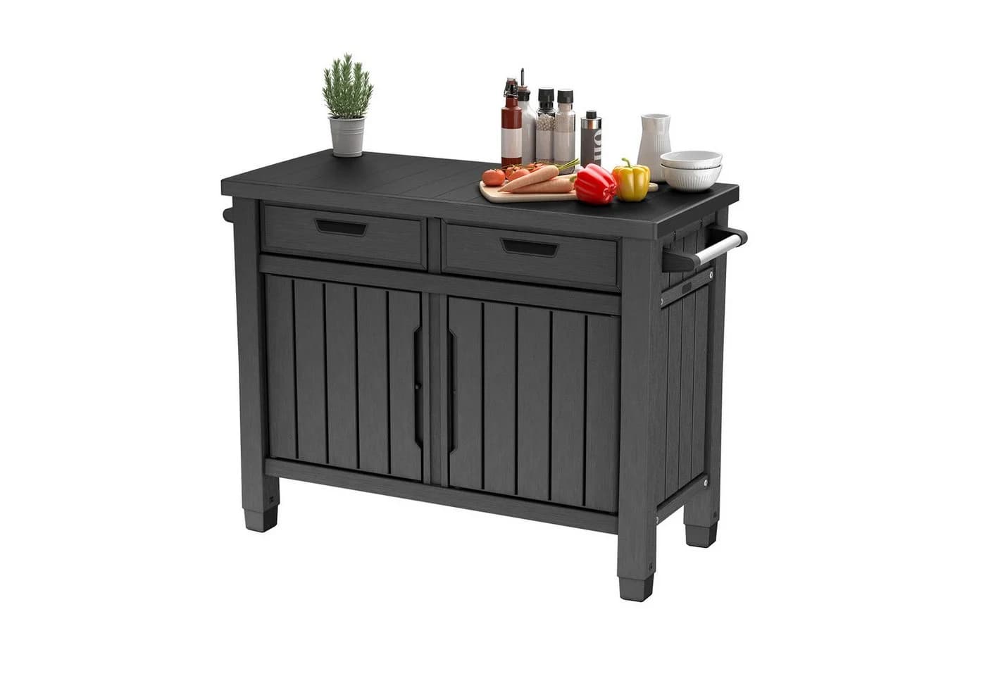 Keter Grillablagetisch Unity XL Entertainment Anthrazit Service-Tisch - Bild 2