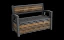 Keter Gartenbank Hudson 227 L Braun Kunststoff Bild 1