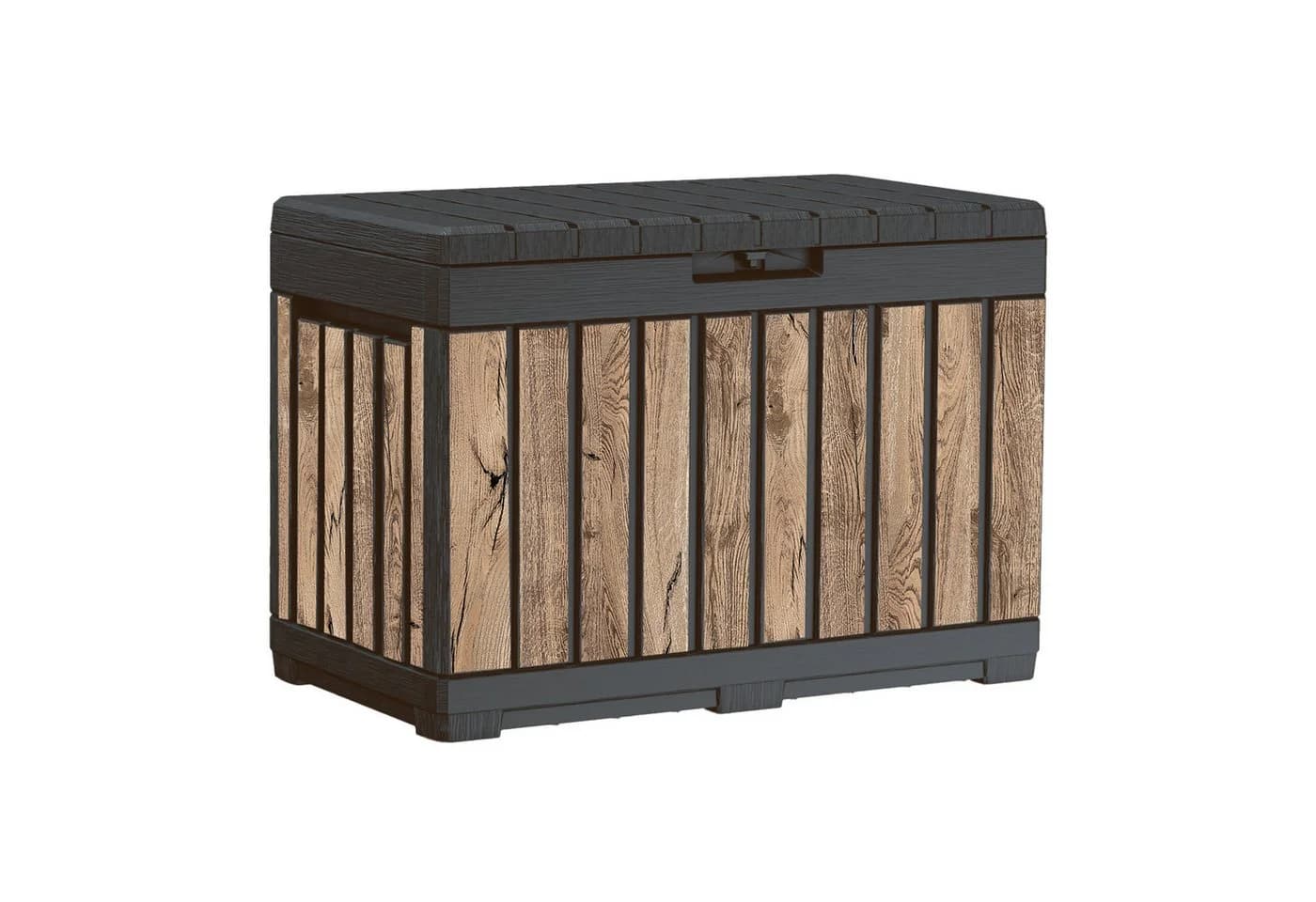 Keter Gartenbox 190 Liter Holzoptik Pinie abschließbar wetterfest - Bild 2