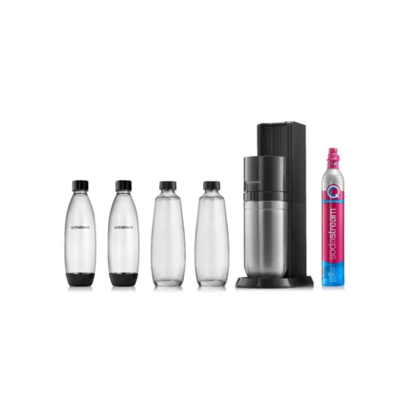 Sodastream DUO Wassersprudler Titan mit 4 Flaschen EU