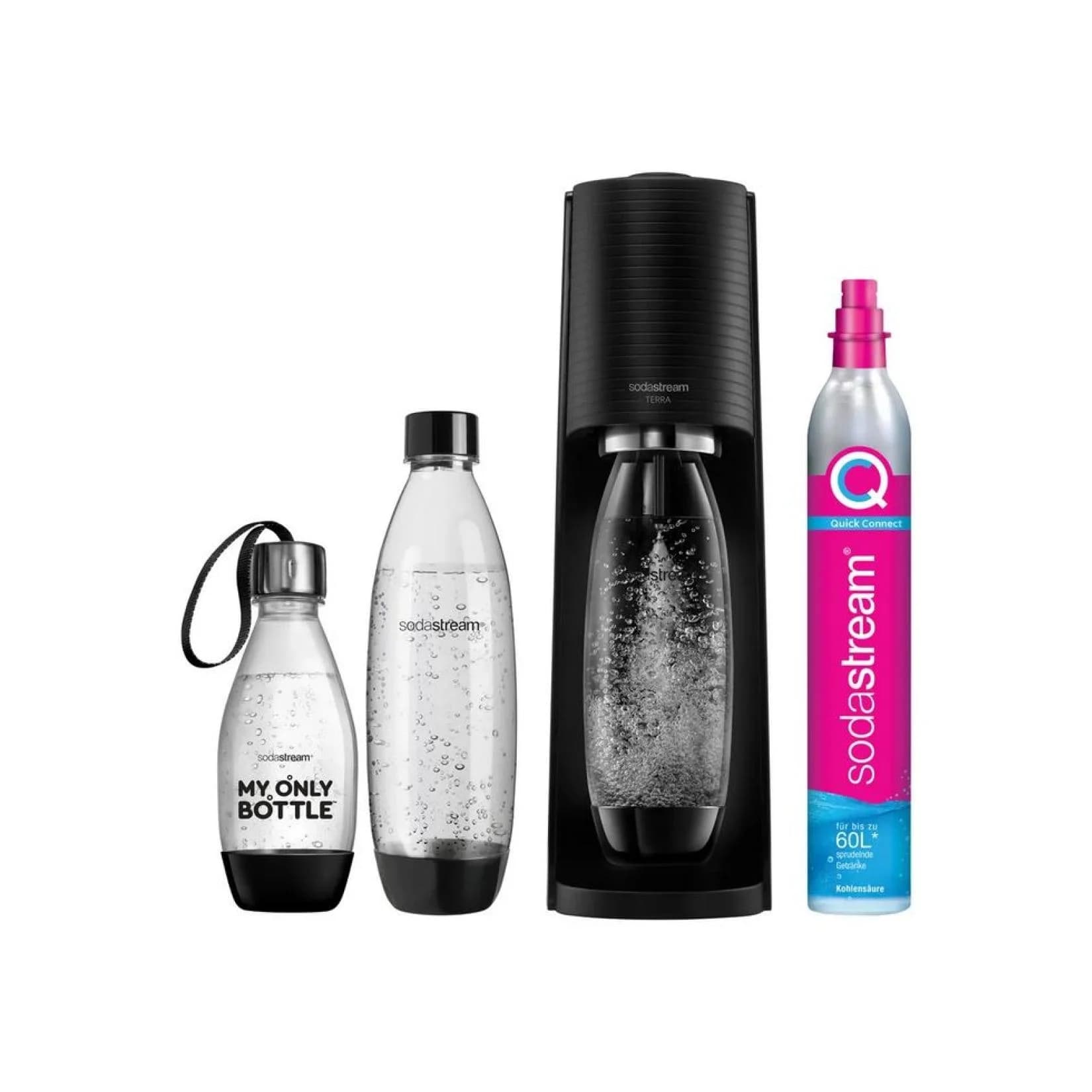 SodaStream Terra Wassersprudler Schwarz Vorteilspack