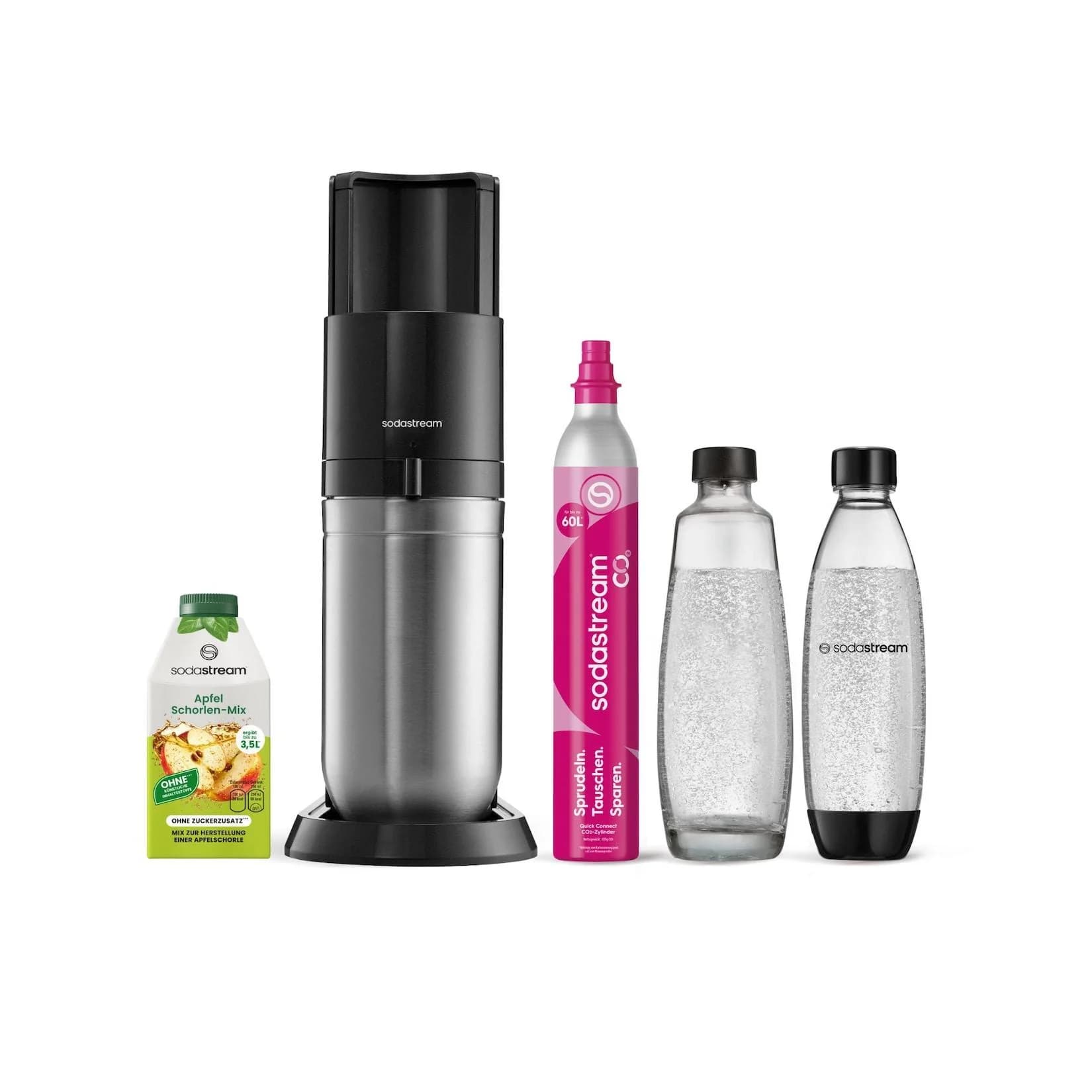 SodaStream DUO Wassersprudler Titan mit Rote Beeren Zero Sirup & 2x 1L Flaschen - Bild 2