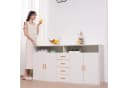 HOMAVO Sideboard 160 cm Modern mit Schubladen & Türen Bild 1