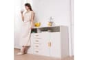 HOMAVO Sideboard 160 cm Modern mit Schubladen & Türen Bild 3