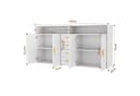 HOMAVO Sideboard 160 cm Modern mit Schubladen & Türen Bild 5