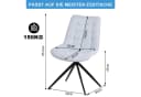 HOMAVO Esszimmerstuhl YZ4 2-6er-Set 360° drehbar Kunstleder Bild 4