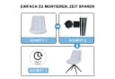 HOMAVO Esszimmerstuhl YZ4 2-6er-Set 360° drehbar Kunstleder Bild 5