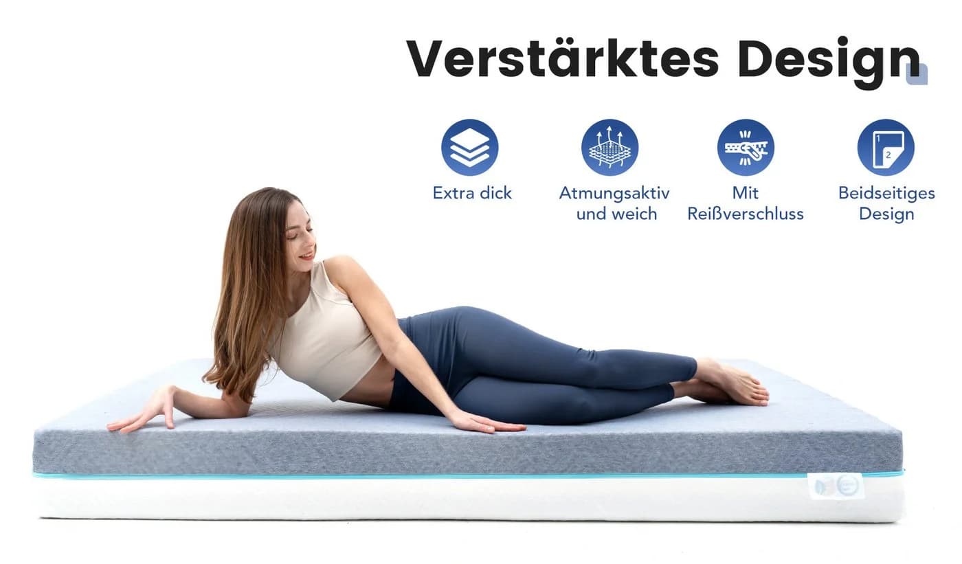 CHICASA Matratzenersatzbezug Klimasteppung Wendbar Für Milbenallergiker