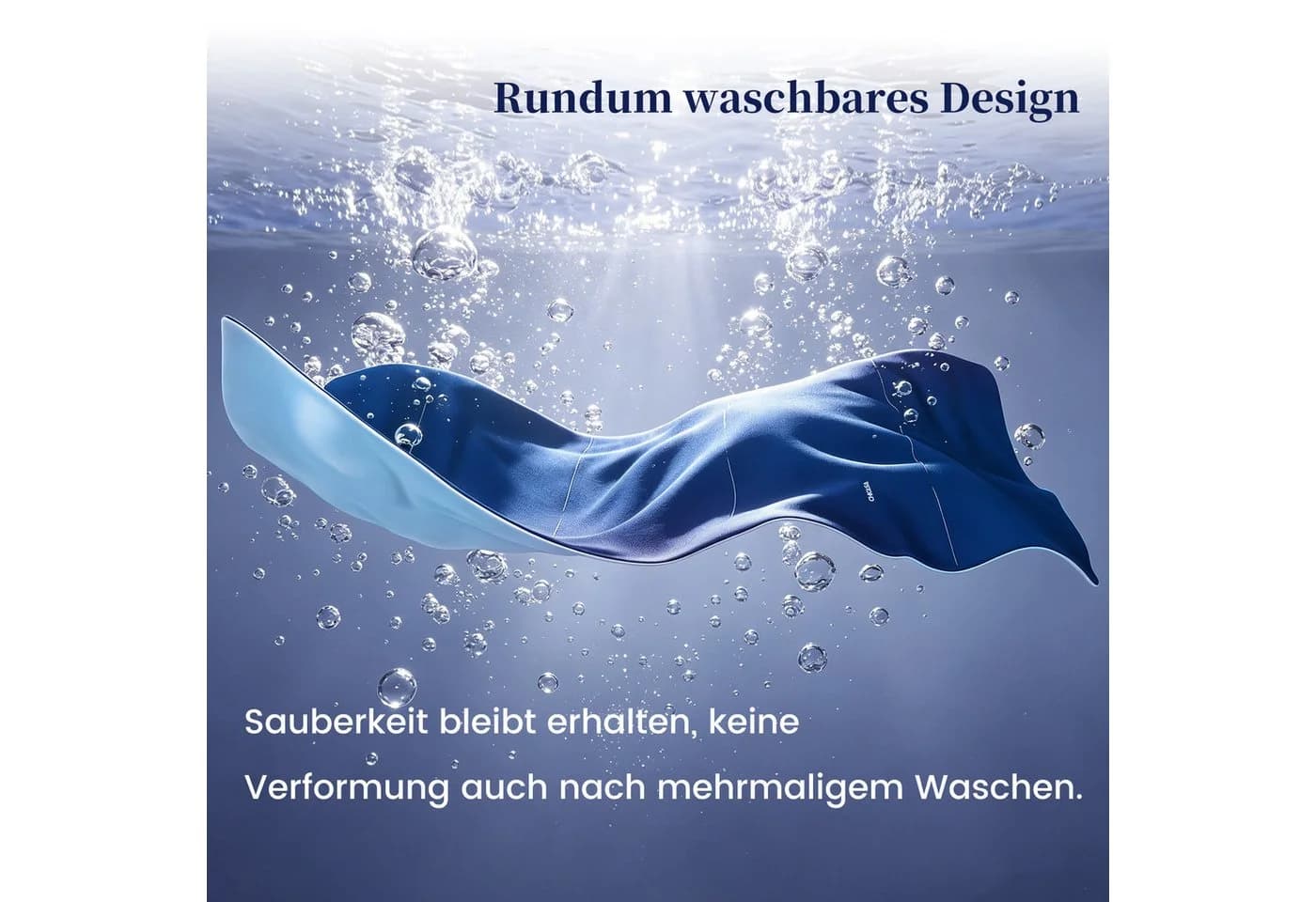 CHICASA Microfaserbettdecke Leichte Sommerdecke Blau Atmungsaktiv - Bild 3