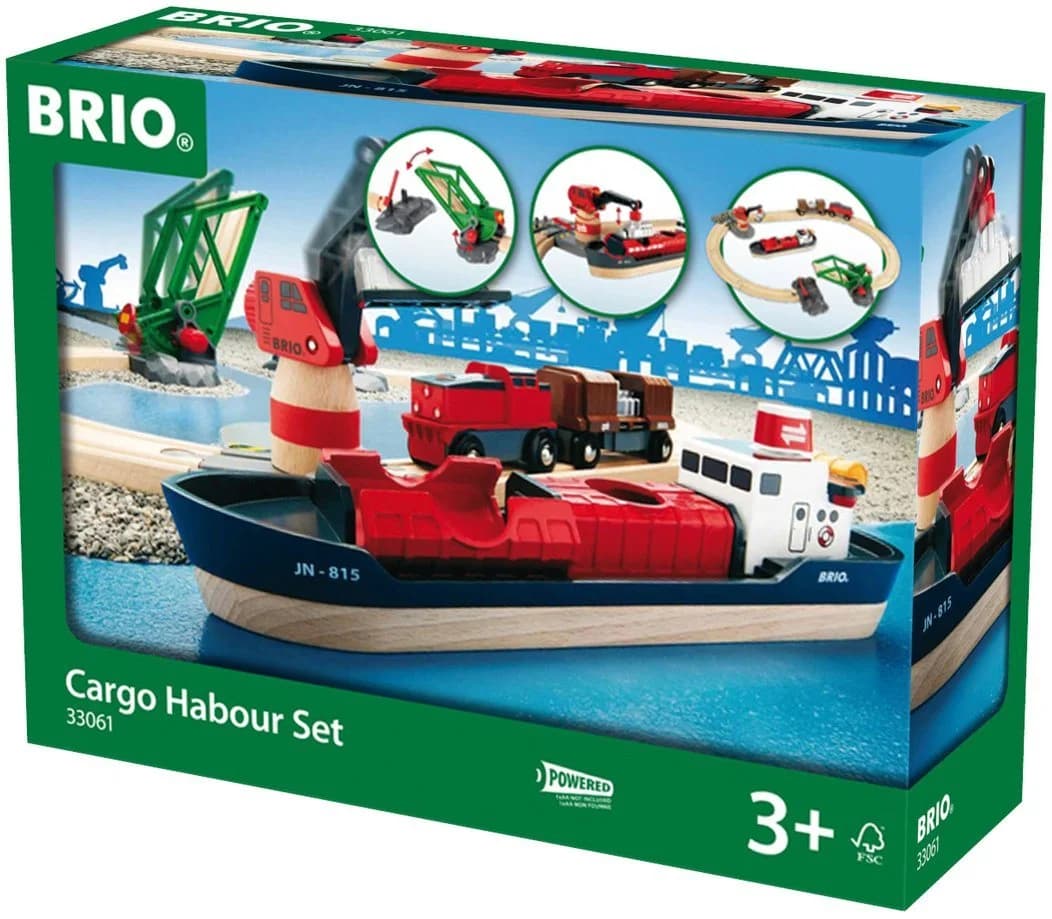 BRIO® WORLD Container Hafen Set Spielzeugeisenbahn mit Kran - Bild 3