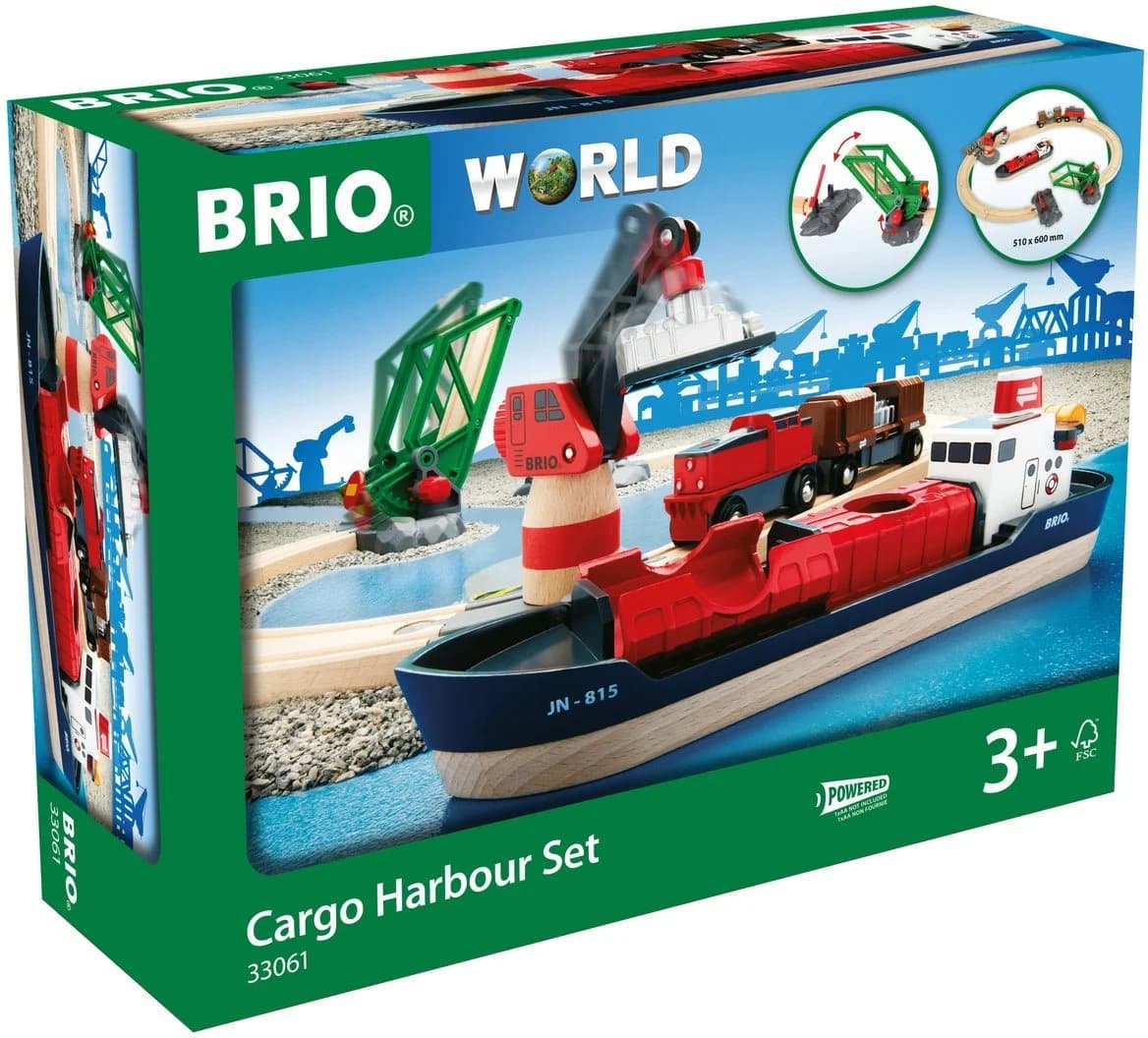 BRIO® WORLD Container Hafen Set Spielzeugeisenbahn mit Kran - Bild 4
