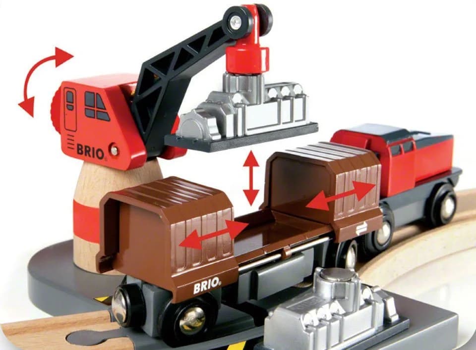 BRIO® WORLD Container Hafen Set Spielzeugeisenbahn mit Kran - Bild 5