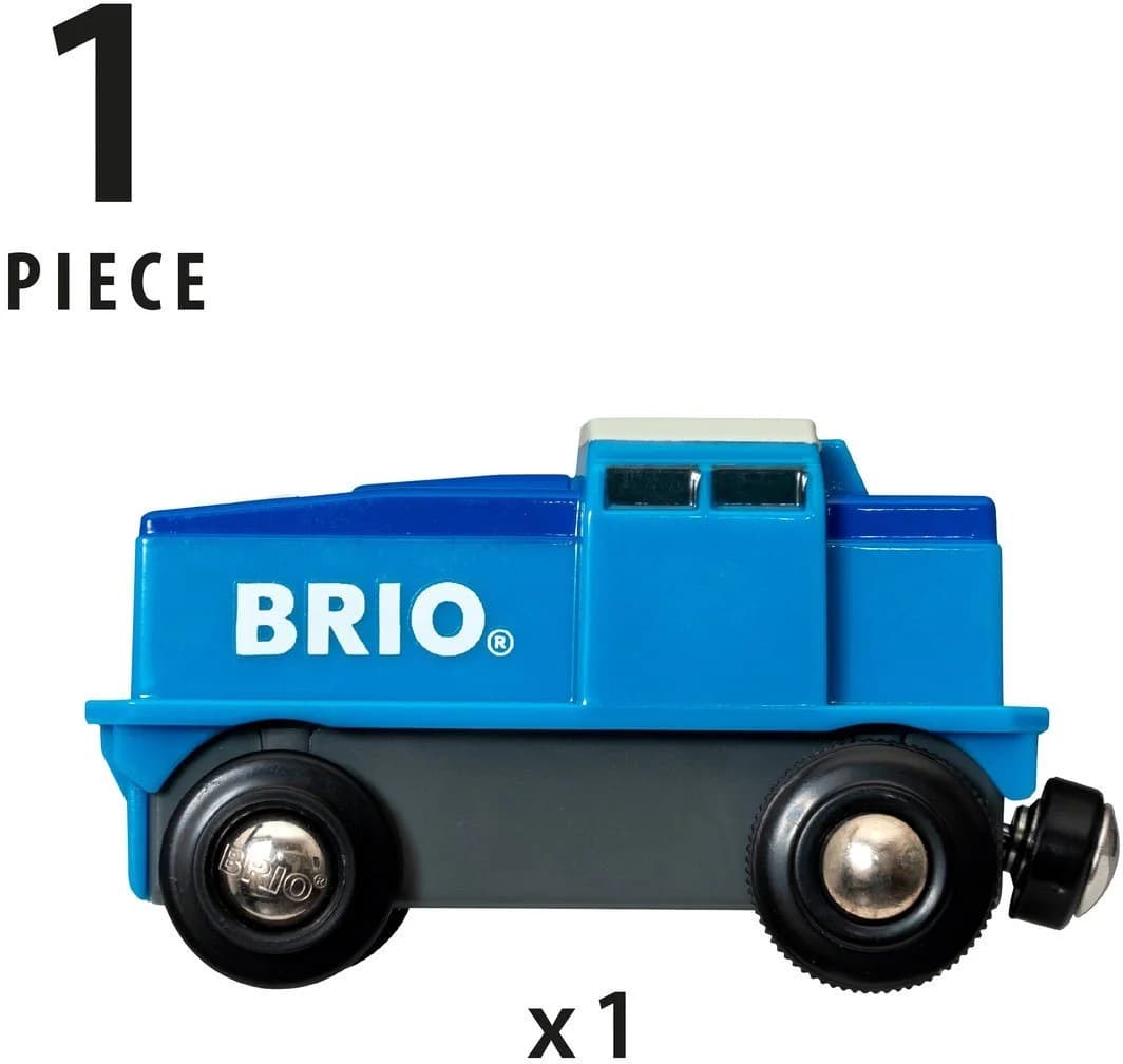 BRIO® Spielzeug-Lokomotive BRIO® WORLD Blaue Batterie-Frachtlok - Bild 3