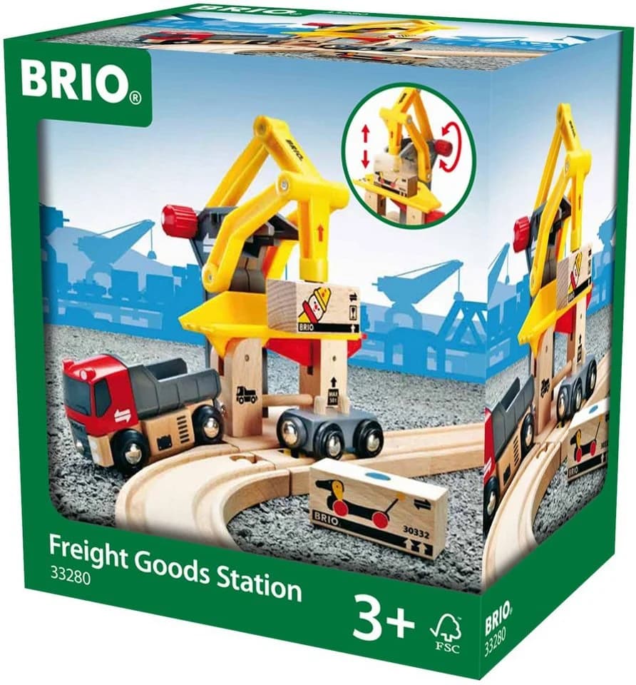 BRIO® WORLD Frachtverladestation mit Magnetarm und Waggon - Bild 2