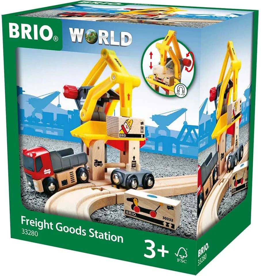 BRIO® WORLD Frachtverladestation mit Magnetarm und Waggon - Bild 4