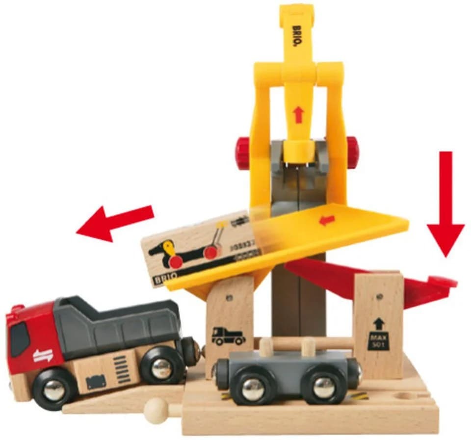 BRIO® WORLD Frachtverladestation mit Magnetarm und Waggon - Bild 5