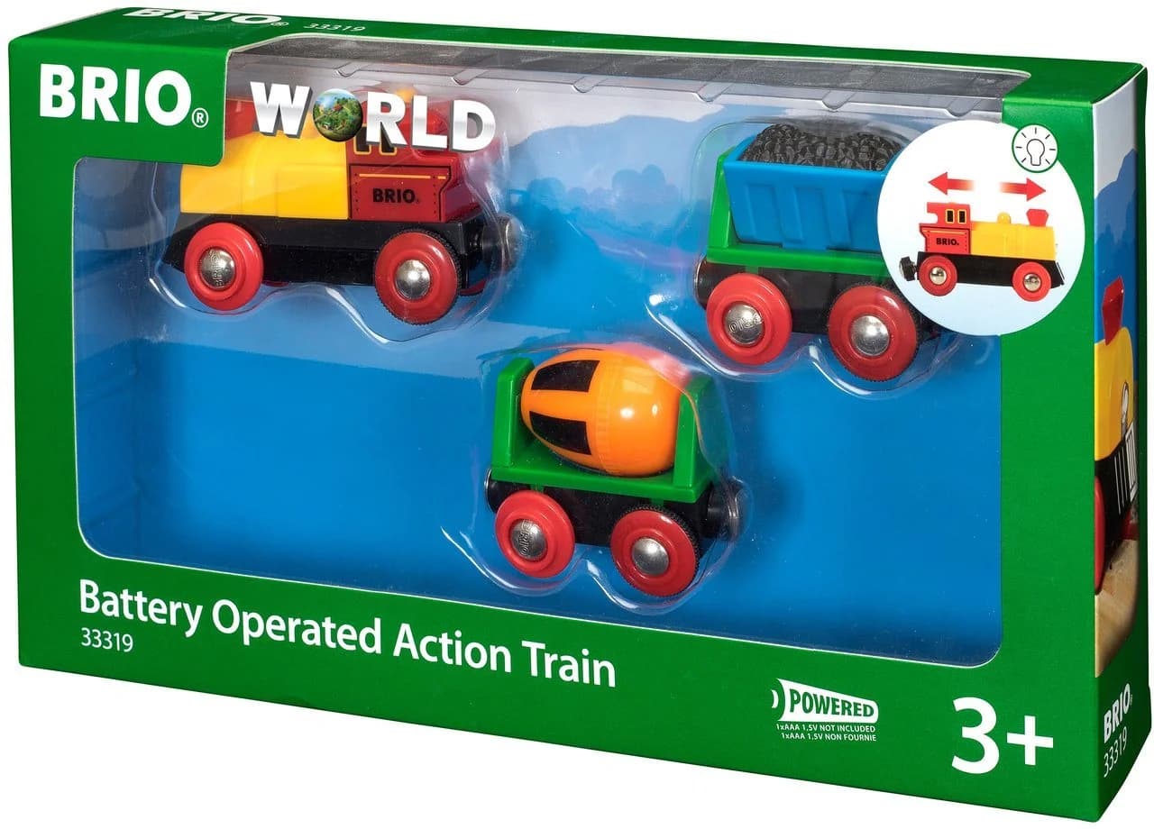 BRIO® Spielzeug-Eisenbahn Zug mit Batterielok, Lichtfunktion - Bild 2