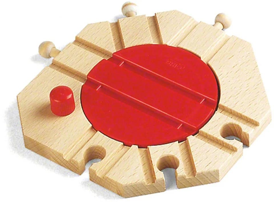 BRIO® Spielzeugeisenbahn-Kreuzung BRIO® WORLD Mechanische Drehscheibe - Bild 3