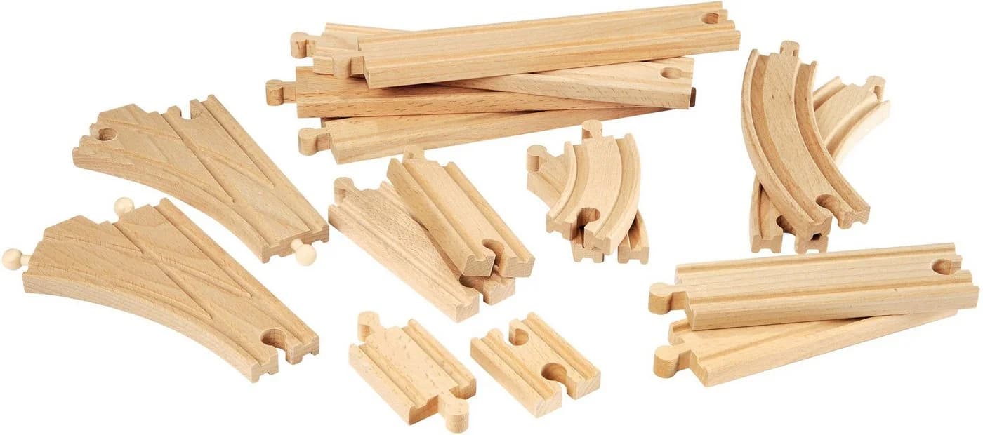 BRIO® Gleise-Set BRIO® WORLD, Mittleres Schienensortiment, 16 Teile - Bild 3