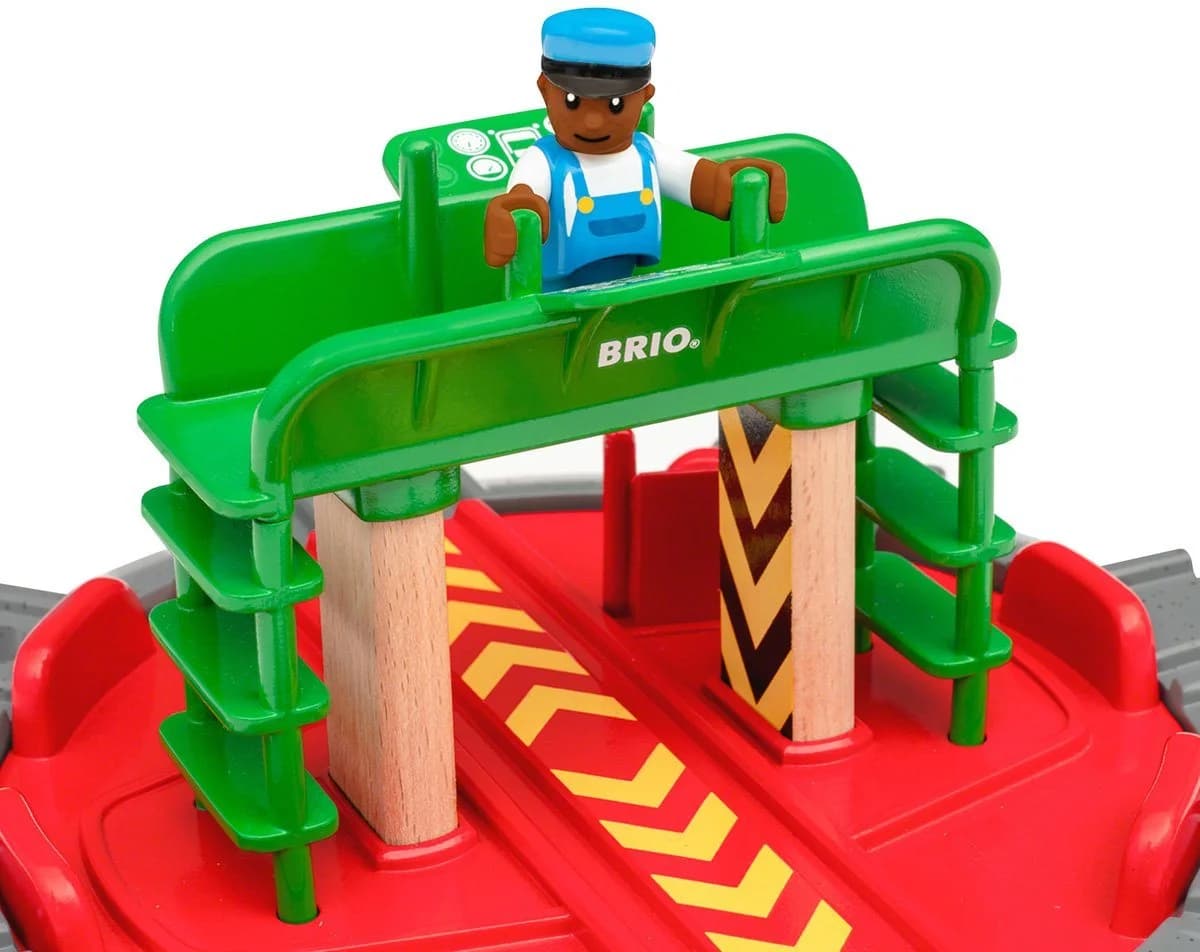 BRIO® Lok-Drehscheibe mit Kontrollbrücke - BRIO WORLD Spielzeugeisenbahn - Bild 3
