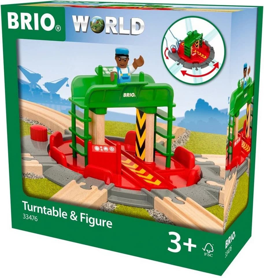 BRIO® Lok-Drehscheibe mit Kontrollbrücke - BRIO WORLD Spielzeugeisenbahn - Bild 4